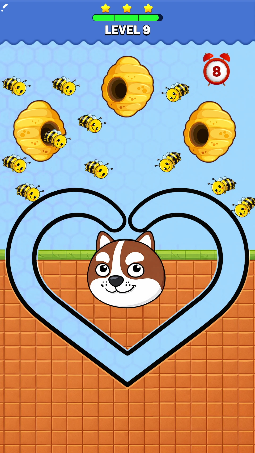 Draw to Save: Dog Puzzle screenshot